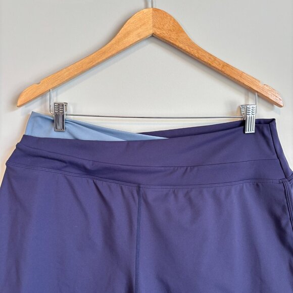 Halara Women's Size XL Active Shorts Crossover Style 3" Blue Walking Running - Picture 1 of 7